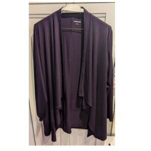 Lands' End Swim drape-front Cover-up Blackberry Large